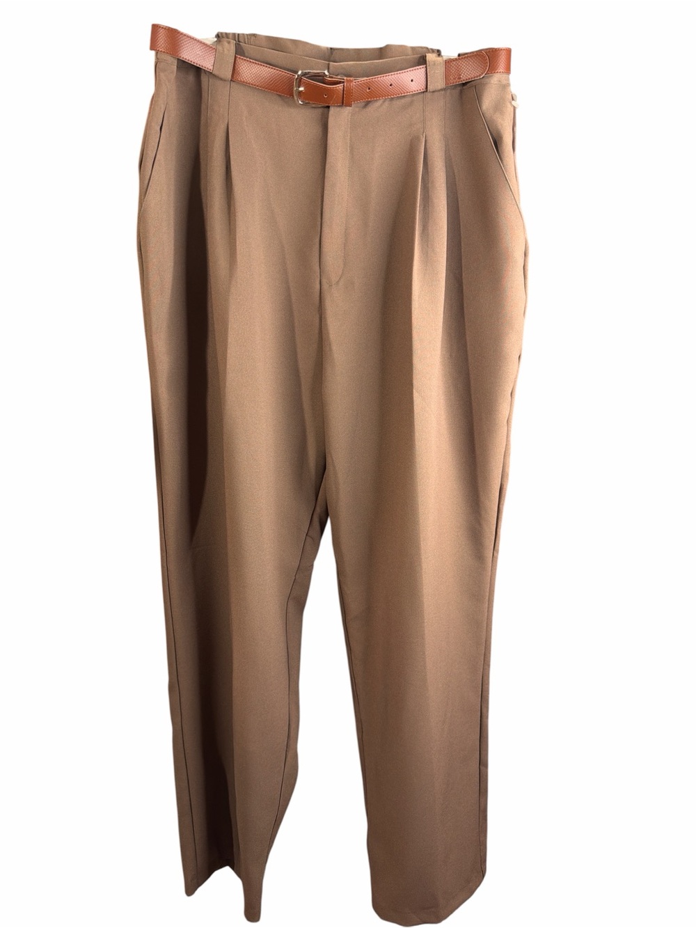 Voir Women’s Tailored Pleated Front Pants in Brown. NWT. Size 20